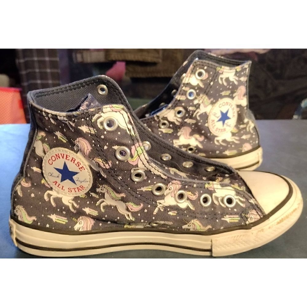 Converse Shoes Youth 2 Unicorn Chuck Taylor All Star High 666201C Blue Fabric